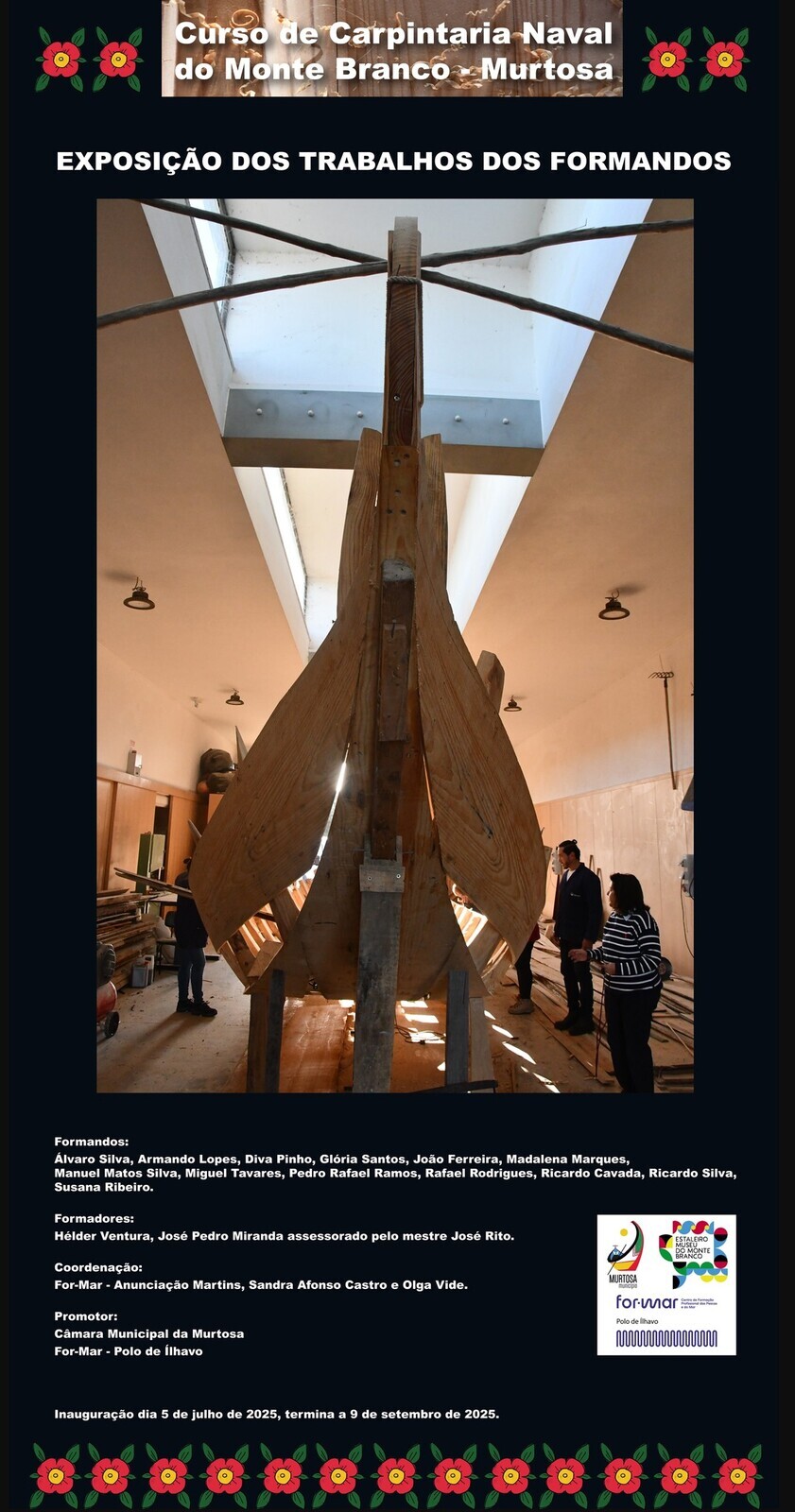 Exposição dos Trabalhos dos Formandos do Curso de Carpintaria Naval