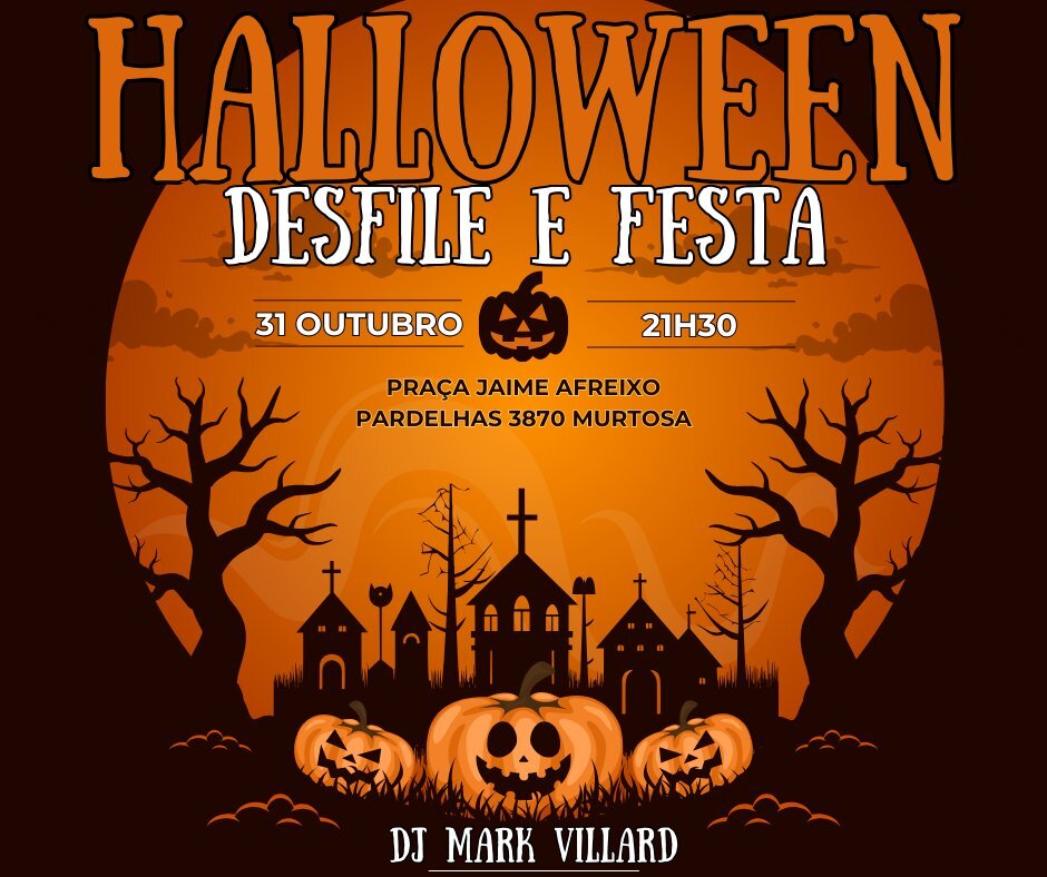 DESFILE E FESTA DE HALLOWEEN NO CENTRO DE PARDELHAS