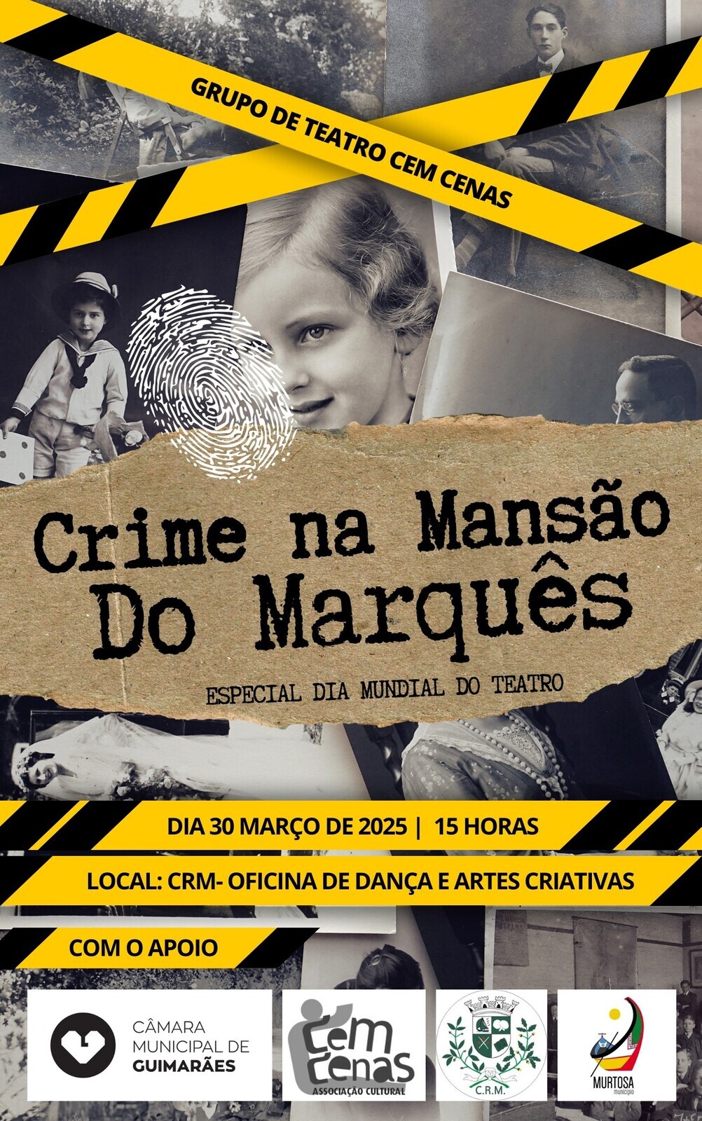 PEÇA “CRIME NA MANSÃO DO MARQUÊS” CELEBRA O DIA MUNDIAL DO TEATRO NO CRM