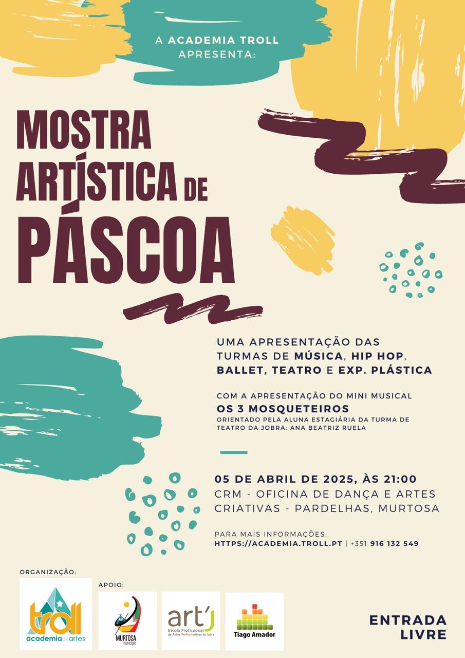CRM - OFICINA DE DANÇA E ARTES CRIATIVAS DA MURTOSA RECEBE MOSTRA ARTÍSTICA