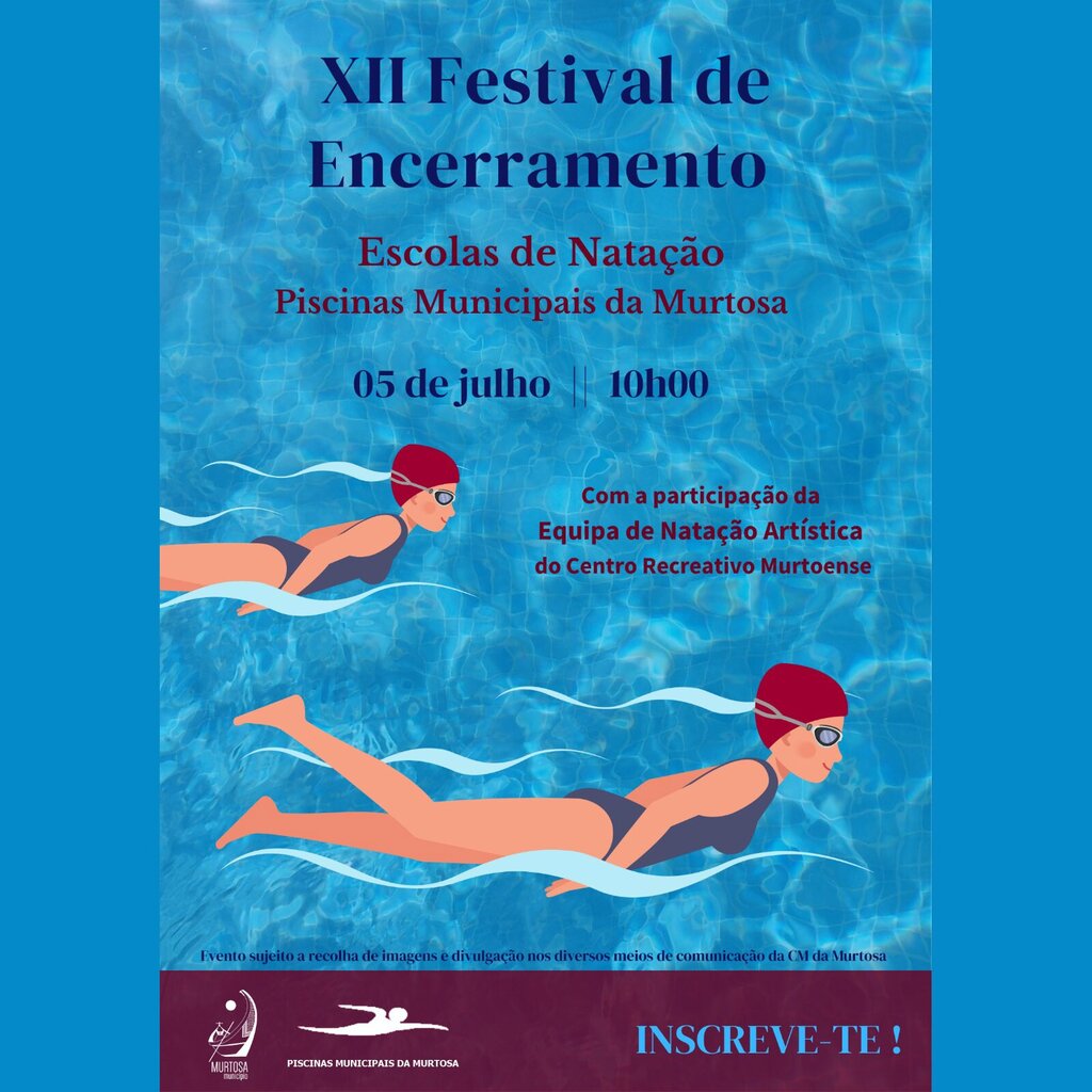 PISCINAS MUNICIPAIS DA MURTOSA RECEBEM O XII FESTIVAL DE ENCERRAMENTO DAS ESCOLAS DE NATAÇÃO 